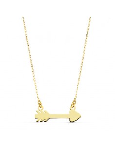 18K COLLAR ORO AMARILLO FLECHA CUPIDO 20X6 MM45CM C. AMOR