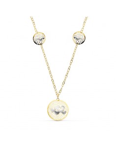 18K GARGANTILLA BICOLOR CORAZONES 45CM