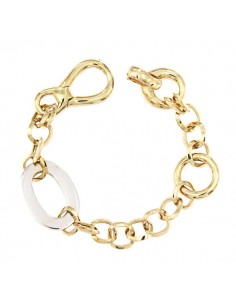 18K PULSERA BICOLOR 21 CM