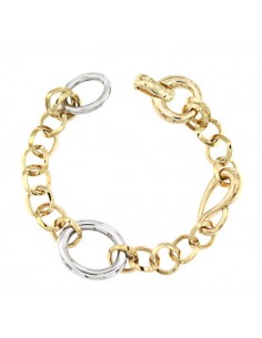 18K PULSERA BICOLOR 20,5 CM