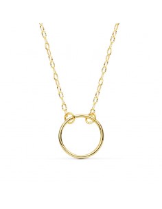 18K COLLAR ORO AMARILLO ARO 13 MM LARGO 42CM