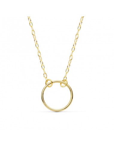 18K COLLAR ORO AMARILLO ARO 13 MM LARGO 42CM