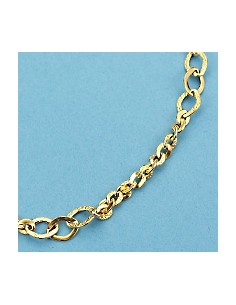 18K GARGANTILLA HUECA. 45 CM. 4.45 GRS.