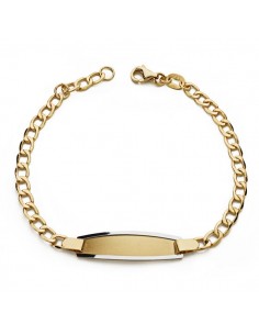 18K ESCLAVA BICOLOR BARBADA. 17 CM. 2,75GR @