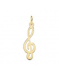 18K COLGANTE ORO AMARILLO CLAVE DE SOL. 21X8 MM