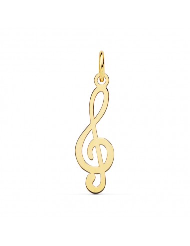 18K COLGANTE ORO AMARILLO CLAVE DE SOL. 21X8 MM
