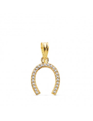 18K COLGANTE AMULETO ORO AMARILLO HERRADURA 12X11 MM