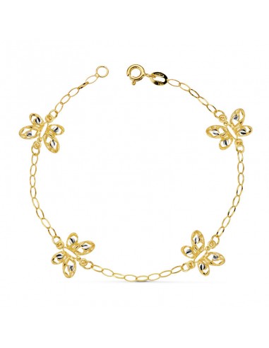 18K PULSERA BICOLOR 17.5 CM. 2.20GRS.