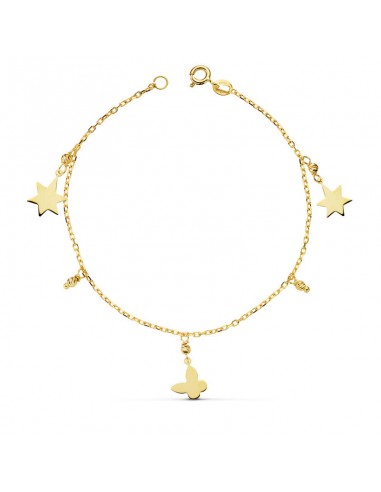 18K PULSERA FETICHES 18 CM. 2.10 GRS.