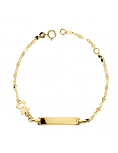 18K ESCLAVA NIÑA 14CM. OSITO 1.50GR.