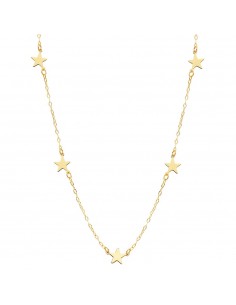 18K GARGANTILLA ESTRELLAS ORO AMARILLO 42CM