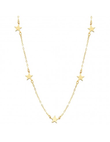 18K GARGANTILLA ESTRELLAS ORO AMARILLO 42CM