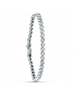 18K PULSERA ORO BLANCO CIRCONITA 19.5 CM