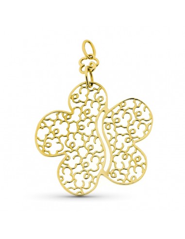 18K COLGANTE ORO AMARILLO FLOR CALADA 37X40 MMÇ