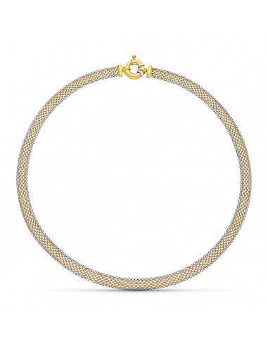 18K GARGANTILLA ORO BICOLOR MALLA 43CM