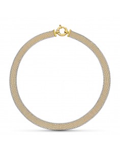 18K GARGANTILLA ORO BICOLOR MALLA 43CM