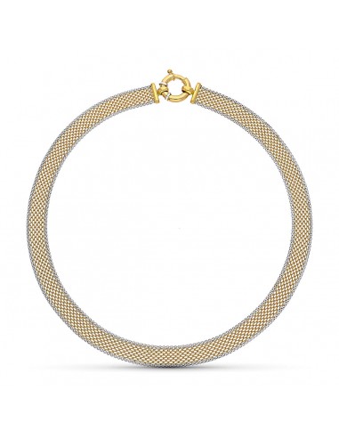 18K GARGANTILLA ORO BICOLOR MALLA 43CM