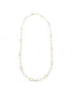 18K GARGANTILLA ORO AMARILLO ESLABONES 80CM