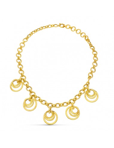 18K GARGANTILLA ORO AMARILLO COLGANTE 45CM