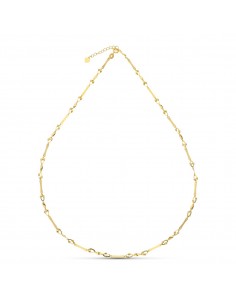 18K GARGANTILLA ORO AMARILLO TRAMOS Y ESLABONES 45CM