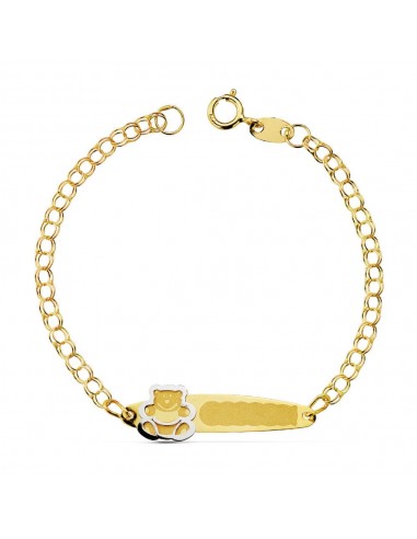 18K PULSERA ESCLAVA ORO AMARILLO HÚNGARA OSO