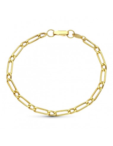 18K PULSERA ORO AMARILLO UNO POR UNO HUECA