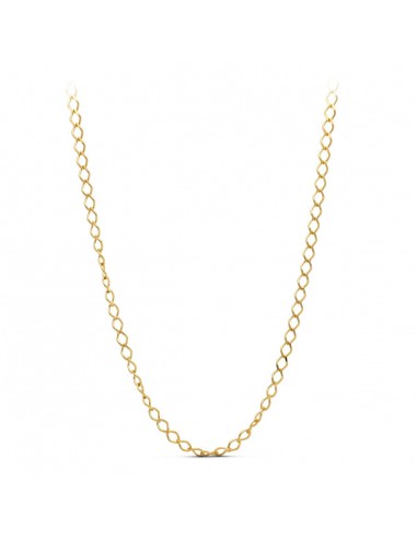 18K CADENA ORO AMARILLO ROMBO MACIZA 60CM