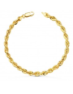 18K PULSERA ORO AMARILLO CORDON SALOMONICO. ANCHO 4 8 MM LARGO 20CM