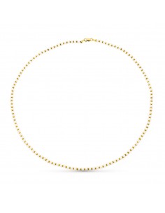 18K GARGANTILLA ORO AMARILLO PERLA 44CM