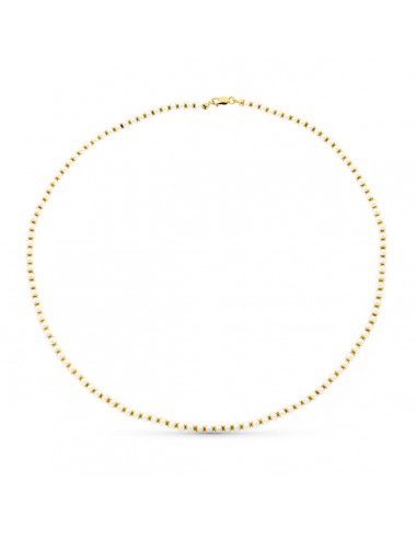 18K GARGANTILLA ORO AMARILLO PERLA 44CM