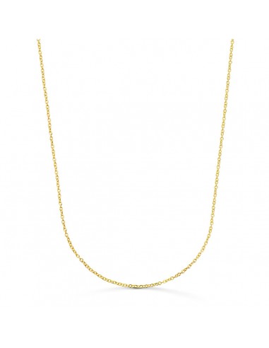 18K CADENA ORO AMARILLO ROLO MACIZA ANCHO: 1 2MM LARGO: 40CM