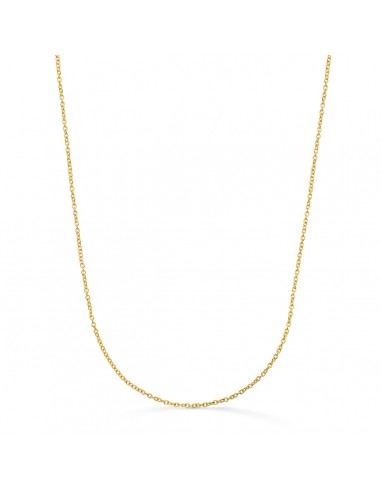 18K CADENA ORO AMARILLO ROLO MACIZA ANCHO: 1 2MM LARGO: 45CM
