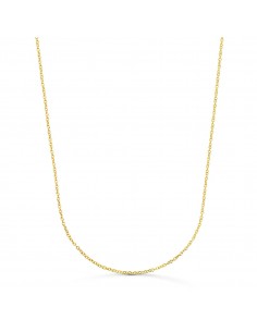 18K CADENA ORO AMARILLO ROLO MACIZA ANCHO: 1 2MM LARGO: 50CM