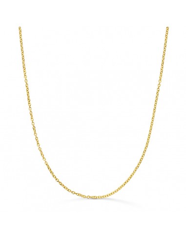 18K CADENA ORO AMARILLO ROLO MACIZA ANCHO: 1.5MM LARGO: 50CM