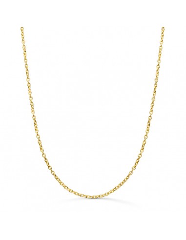 18K CADENA ORO AMARILLO FORZADA MACIZA ANCHO: 1.9MM LARGO: 60CM