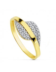 18K SORTIJA BICOLOR CIRCONITAS CUERPO: 1,5M