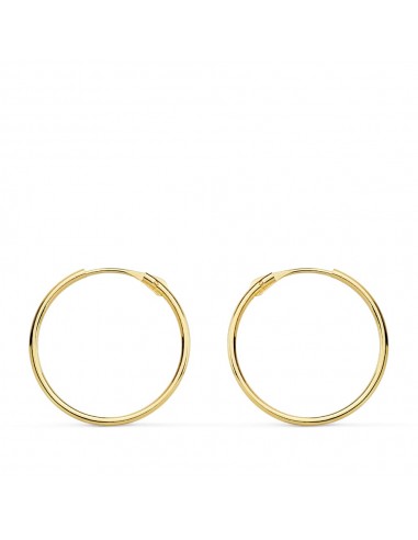 18K AROS ORO AMARILLO TUBO HUECOS 16X0.8 MM