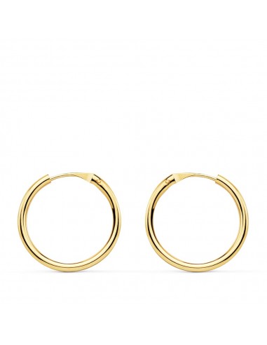 18K AROS ORO AMARILLO REDONDOS LISOS LIGEROS 16X1.50 MM