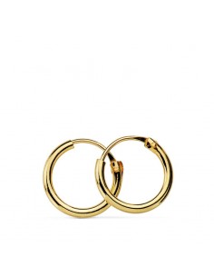 18K AROS ORO AMARILLO REDONDOS LISOS LIGEROS 10X1.20 MM