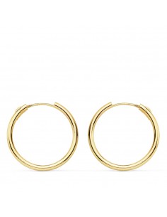 18K AROS ORO AMARILLO REDONDOS LISOS LIGEROS 18X1.50 MM