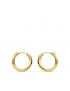 18K AROS ORO AMARILLO REDONDOS LISOS LIGEROS 16X2.5 MM