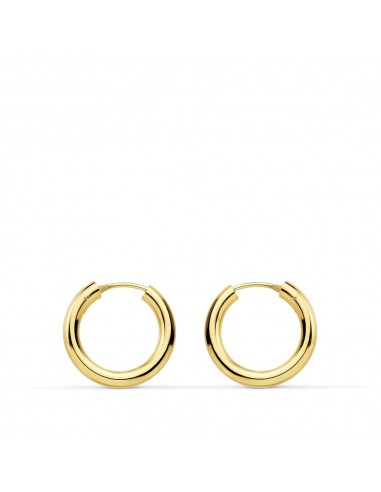 18K AROS ORO AMARILLO REDONDOS LISOS LIGEROS 16X2.5 MM