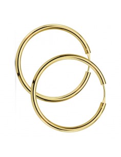 18K AROS ORO AMARILLO REDONDOS LISOS LIGEROS 20X2.5 MM