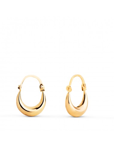 18K PENDIENTES AROS  ORO AMARILLO MORCILLA HUECOS. MEDIDA: 15X11 MM CIERRE GANCHO. GROSOR: 4 MM