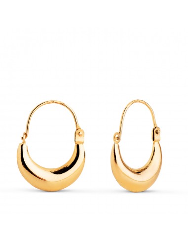18K PENDIENTES AROS ORO AMARILLO MORCILLA HUECOS. MEDIDA: 19X15 MM. CIERRE GANCHO. GROSOR: 3 5 MM