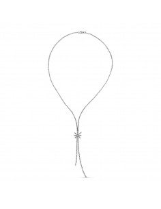 18K GARGANTILLA ORO BLANCO ESTRELLA CIRCONITAS