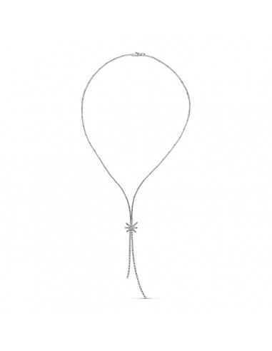 18K GARGANTILLA ORO BLANCO ESTRELLA CIRCONITAS