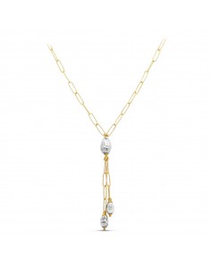 18K GARGANTILLA ORO BICOLOR ESLABONES