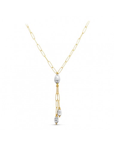 18K GARGANTILLA ORO BICOLOR ESLABONES