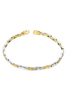 18K PULSERA BICOLOR 21.5 CM